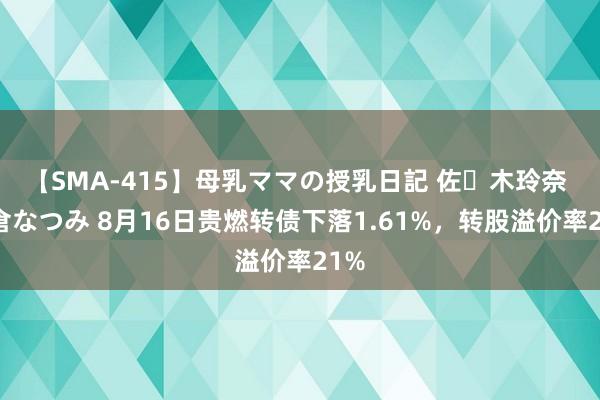 【SMA-415】母乳ママの授乳日記 佐々木玲奈 友倉なつみ 8月16日贵燃转债下落1.61%，转股溢价率21%