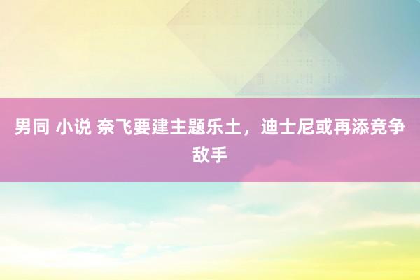 男同 小说 奈飞要建主题乐土，迪士尼或再添竞争敌手